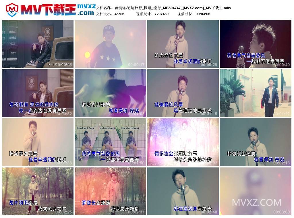 蒋镇远-追逐梦想_国语_流行_MB504747